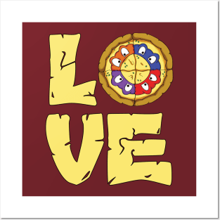 Pizza Love Posters and Art